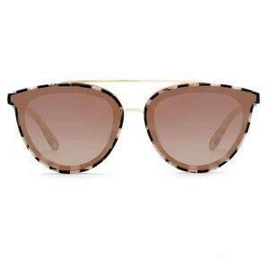 KREWE CLIO NYLON Mirrored Sunglasses Harlequin 18K Mirrored
